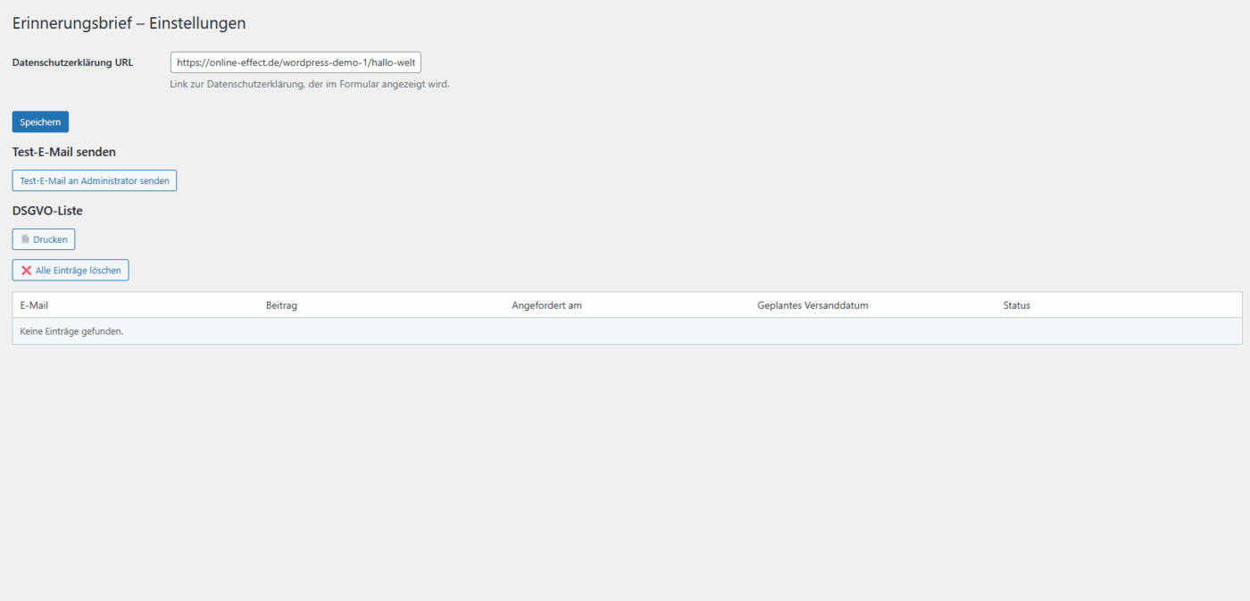 Content-Reminder - WordPress Plugin – Bild 3