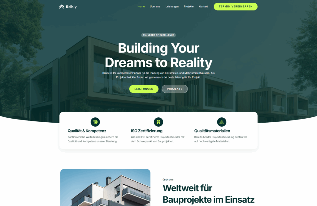 Webdesign Architekt