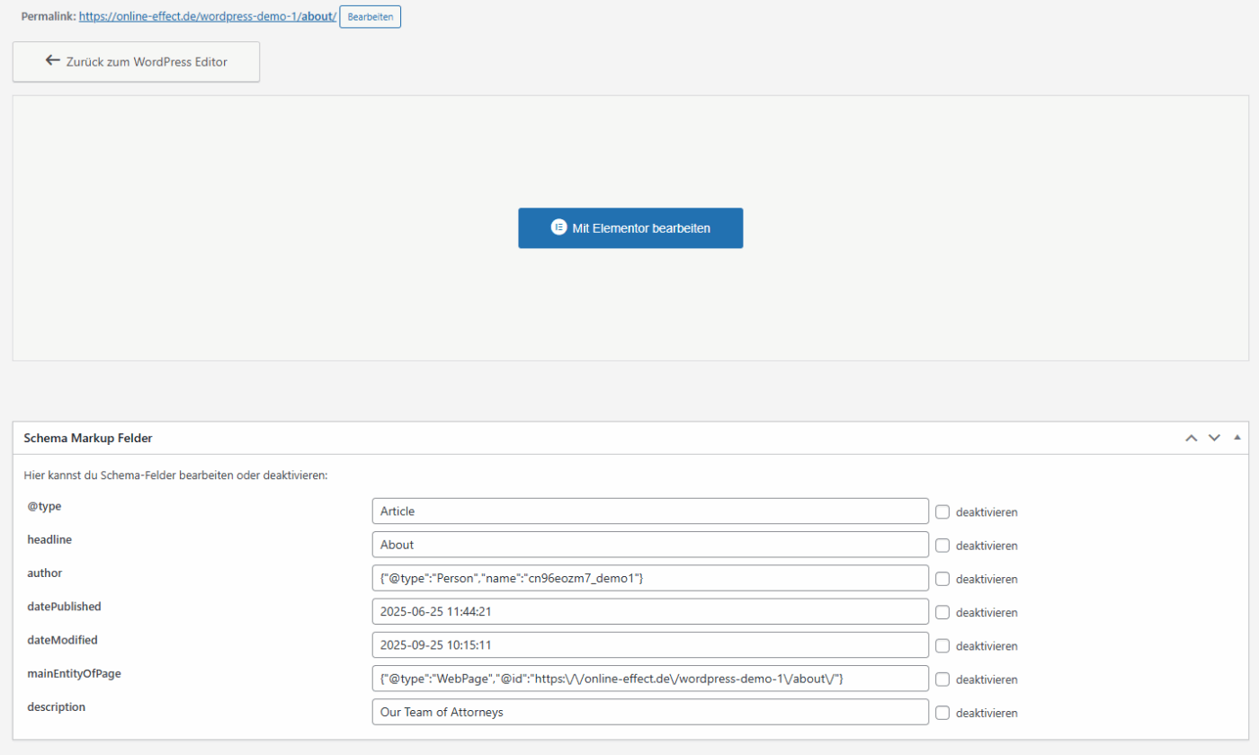 Schema Markup Generator - WordPress Plugin – Bild 2