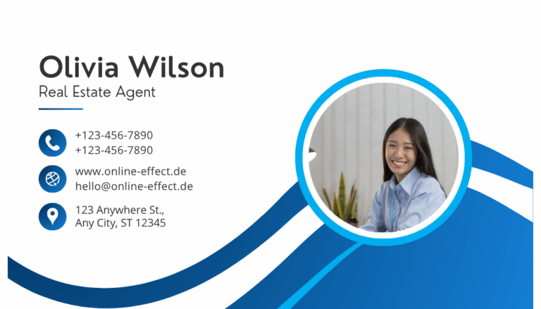 Blue Modern Business Card