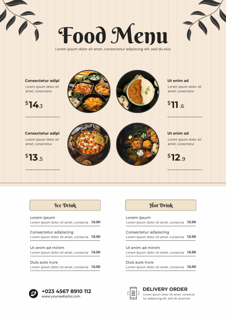 Food Menu Flyer 2