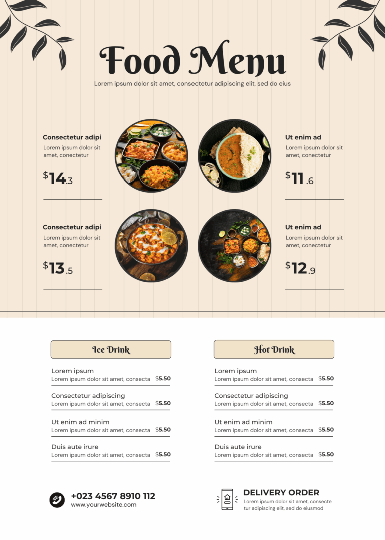 Food Menu Flyer 2
