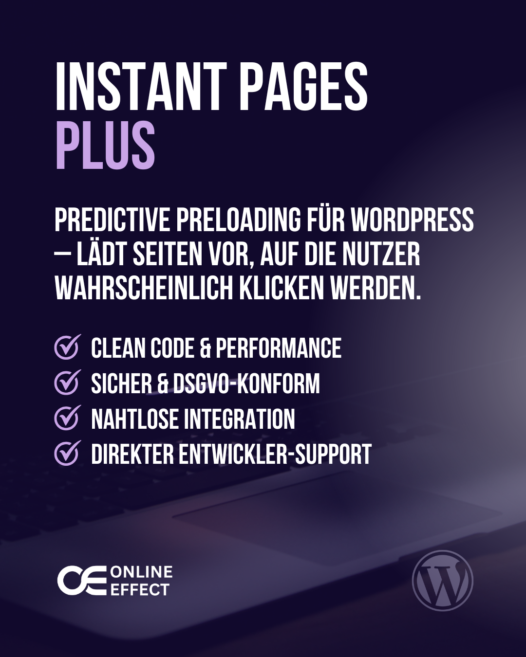 Instant Pages Plus WordPress Plugin