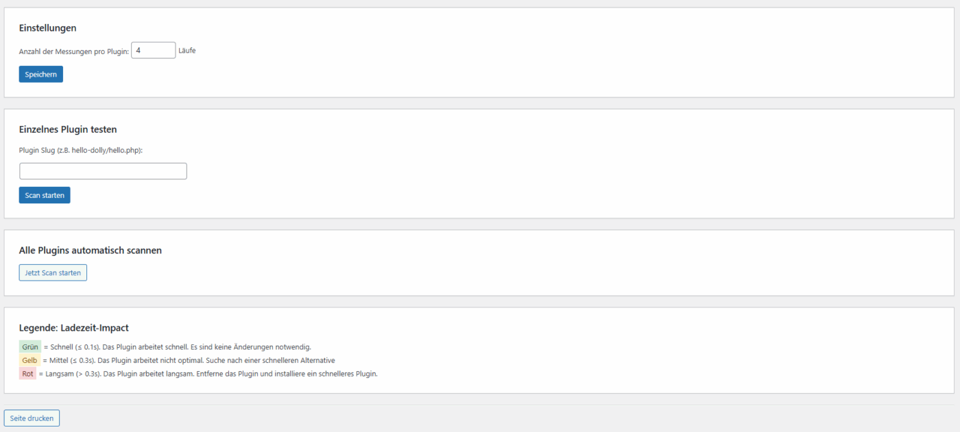Plugin Impact Scanner – WordPress Plugin – Bild 3