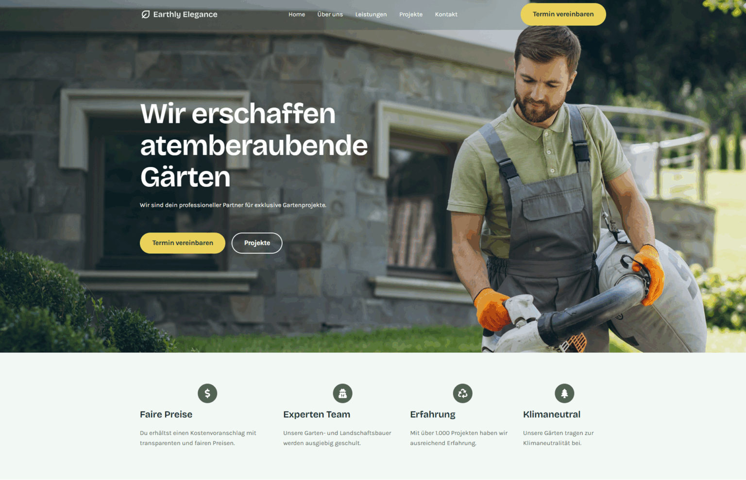 Webdesign Referenz Garten- und Landschaftsbau