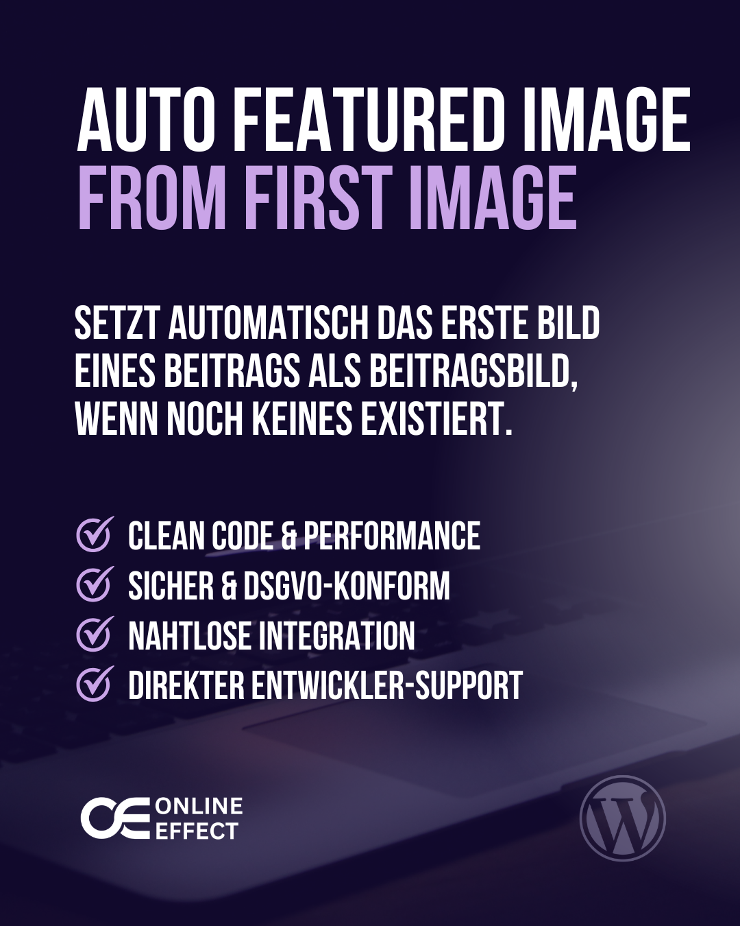 Auto Featured Image from First Image WordPress Plugin