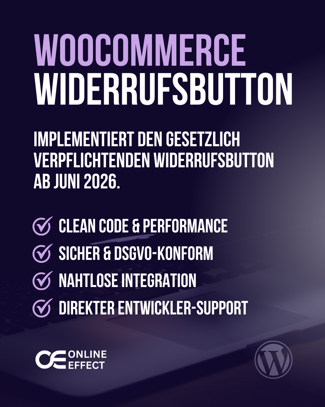 WooCommerce Widerrufsbutton Plugin